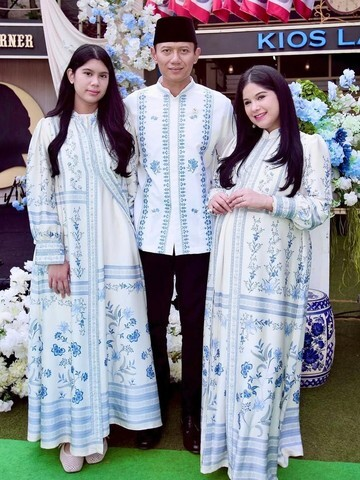 Intip Pesona Annisa Yudhoyono! Gaya Gamis Pamer Baby Bump Saat Lebaran Bikin Geger!