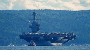 TERKUAK! Bukan Kebakaran Biasa, Trump: USS Gerald Ford ‘Dibombardir’!