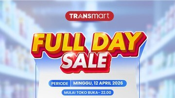 Transmart Full Day Sale DATANG LAGI! Diskon Menggila 50%+20% Besok, Siap Borong!