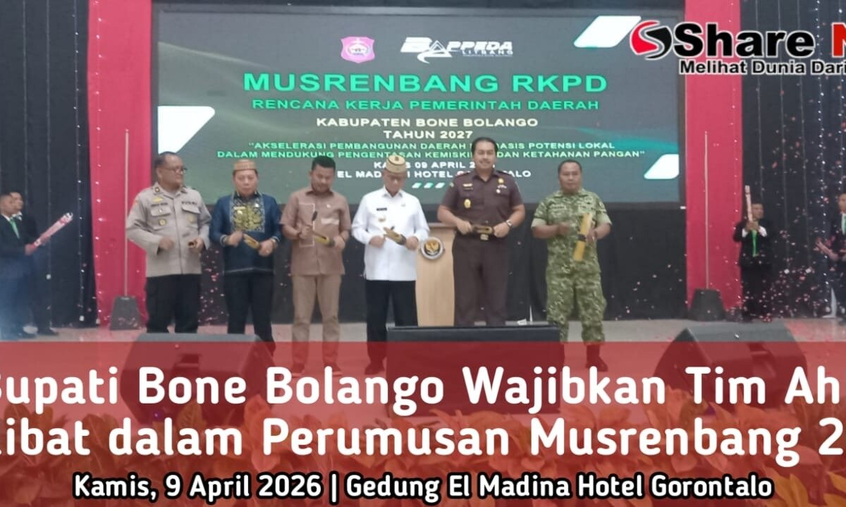 Bukan Kaleng-kaleng! Bupati Bone Bolango Wajibkan Tim Ahli di Musrenbang 2027, Ada Misi Besar?
