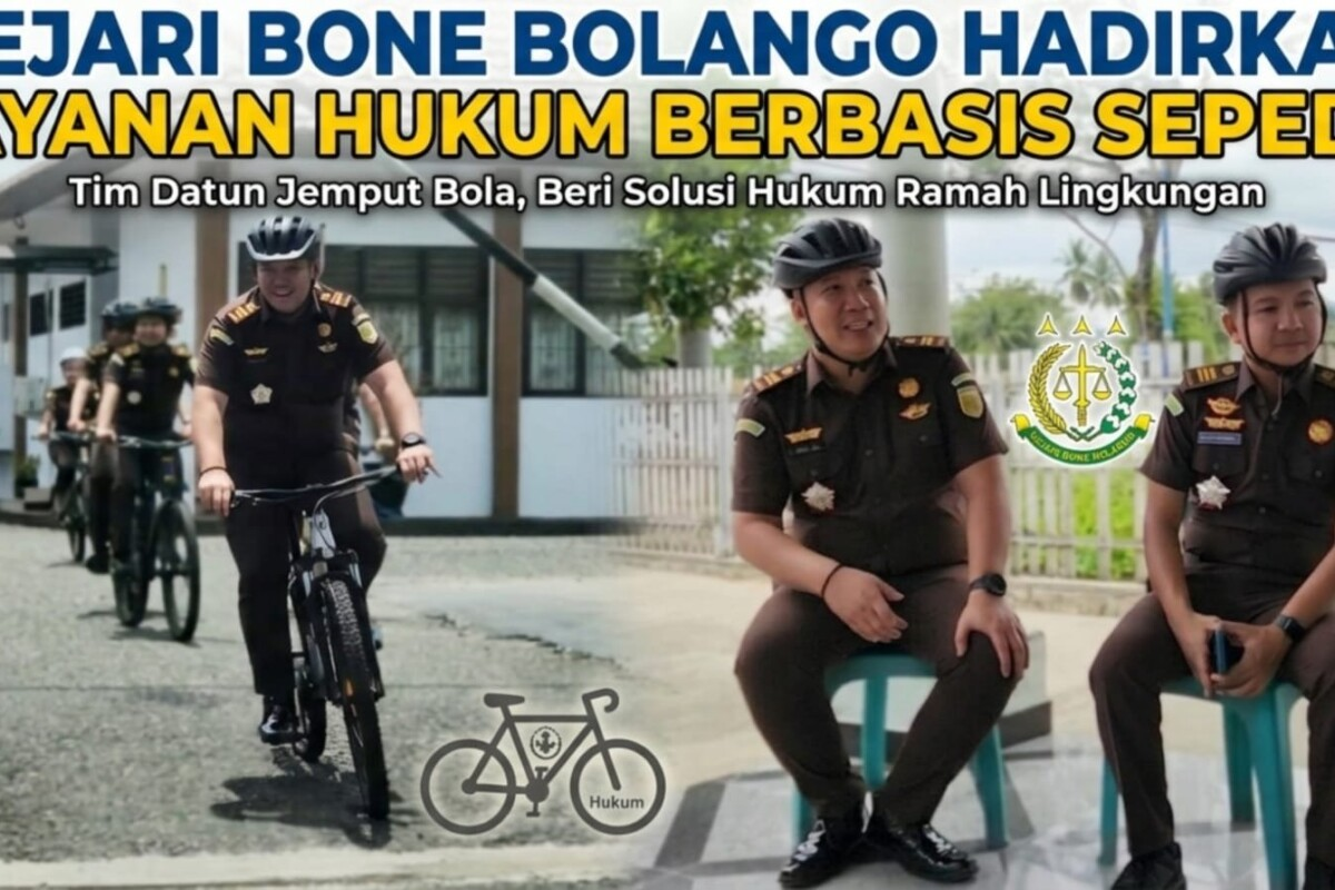 KEJARI BONE BOLANGO BIKIN GEGER! Layanan Hukum Anti Ribet Dibawa Sepeda Keliling!