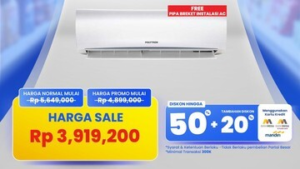 TERUNGKAP! AC 1 PK Diskon Rp 1,7 Juta di Transmart: Rahasia Sejuk Hemat Jutaan Rupiah!