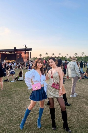 Terkuak! Gaya Shandy Aulia Guncang Coachella: Boots Tinggi & Mini Outfit Berani yang Bikin Melongo!