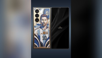 HP Sultan! Galaxy Z Fold 8 Ultra Emas Edisi Messi Rp235 Juta
